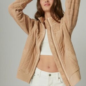 Lucky Brand Women's Quilted Zip-Up Jacket - macchiato